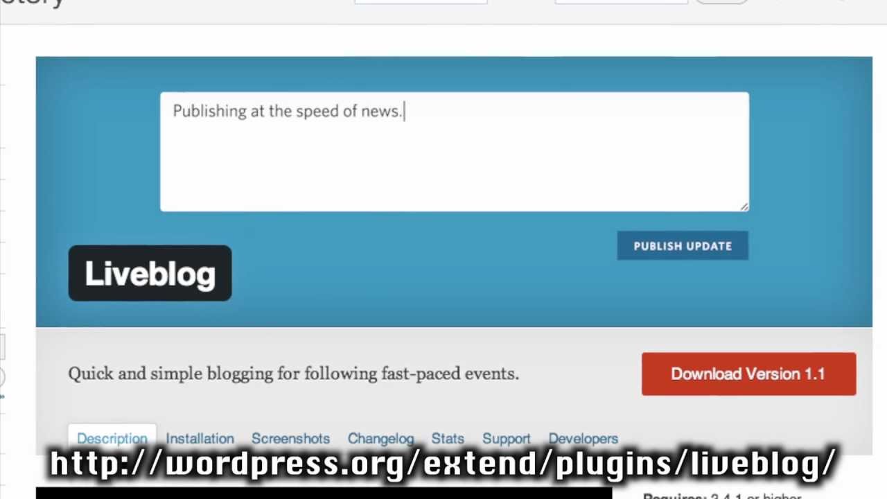 Как вести блог с помощью плагина WordPress Liveblog &mdash; PressThis