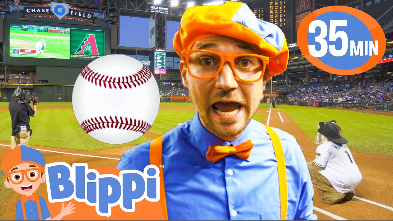 Blippi Visita um Estádio de Beisebol! | Blippi em Português | Vídeos Educativos para Crianças