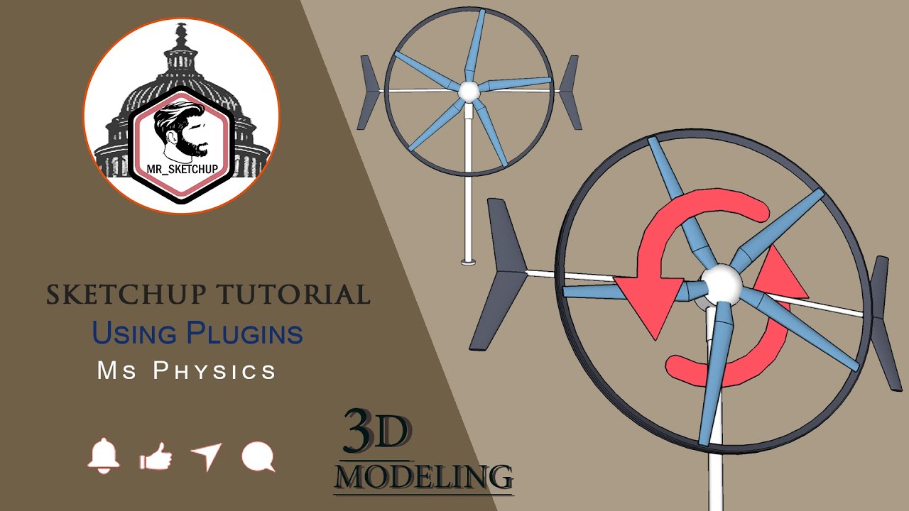 Sketchup tutorial parametric | Ms Physics | Animation in Sketchup