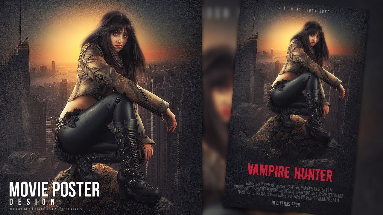 Make a Movie Poster With Grunge Texture In Photoshop