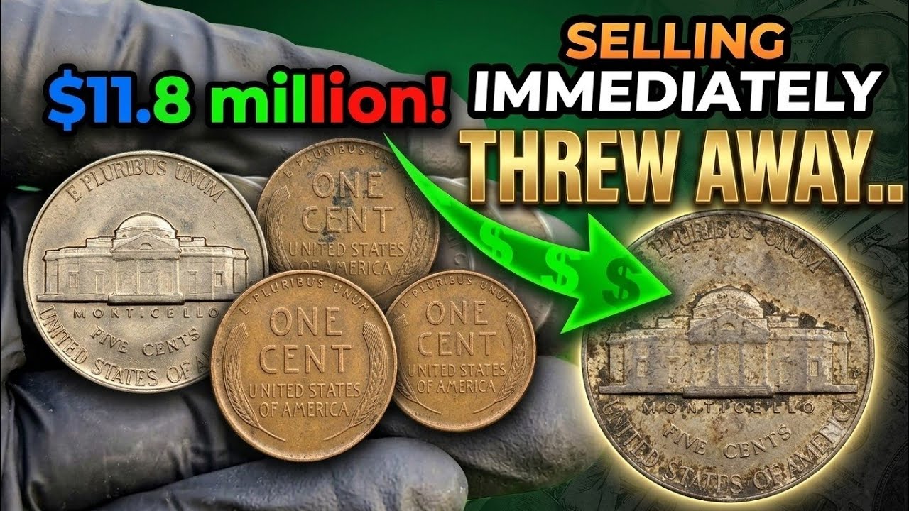 🔥 4 U.S. Coins Everyone Is Searching for in 2026 &ndash; Rare Pennies & nickel Worth BIG Money!