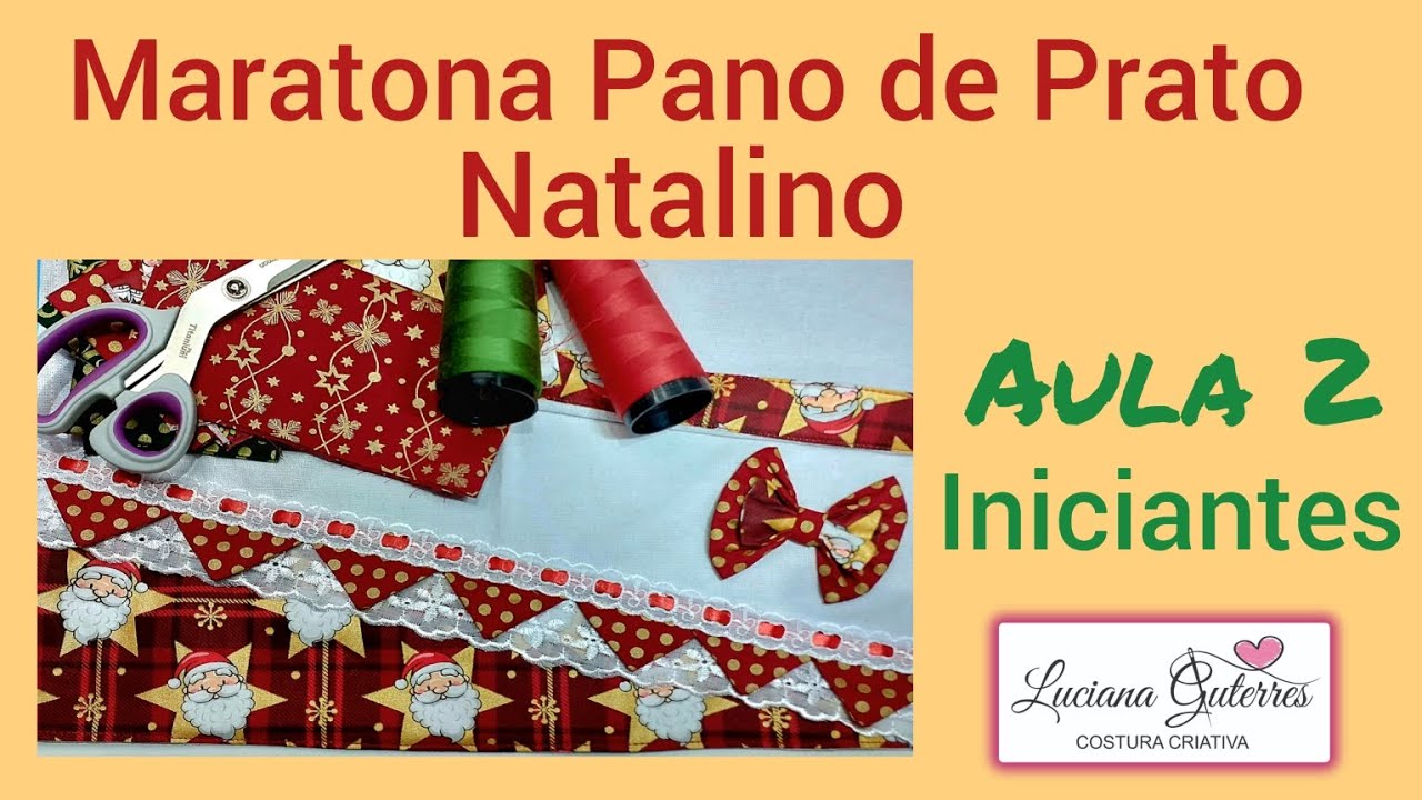 Aula 2 - Maratona Pano de Prato Natalino - N&iacute;vel Iniciante