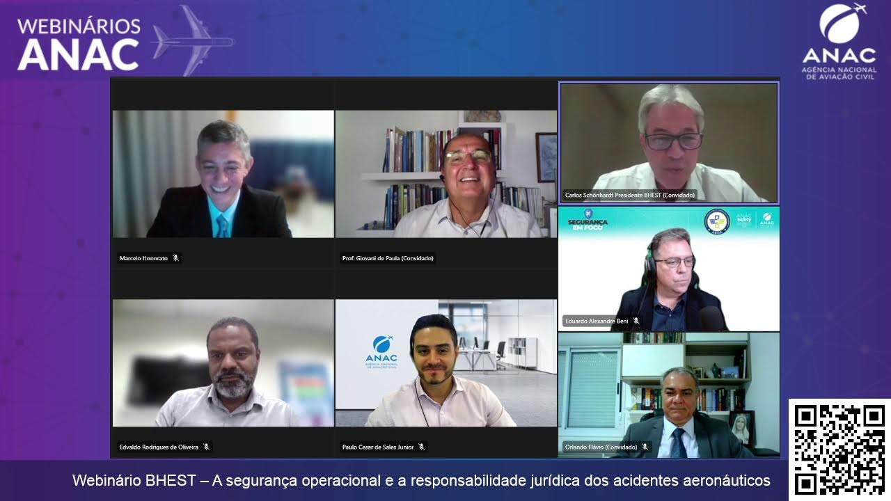Webinário BHEST – A segurança operacional e a responsabilidade jurídica dos acidentes aeronáuticos