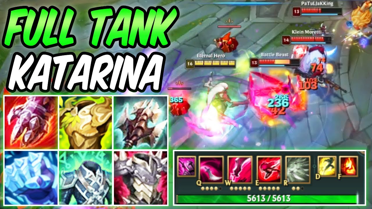 FULL TANK KATARINA TOP IS BROKEN  | New Build & Runes | Project Katarina Gameplay -League of Legends