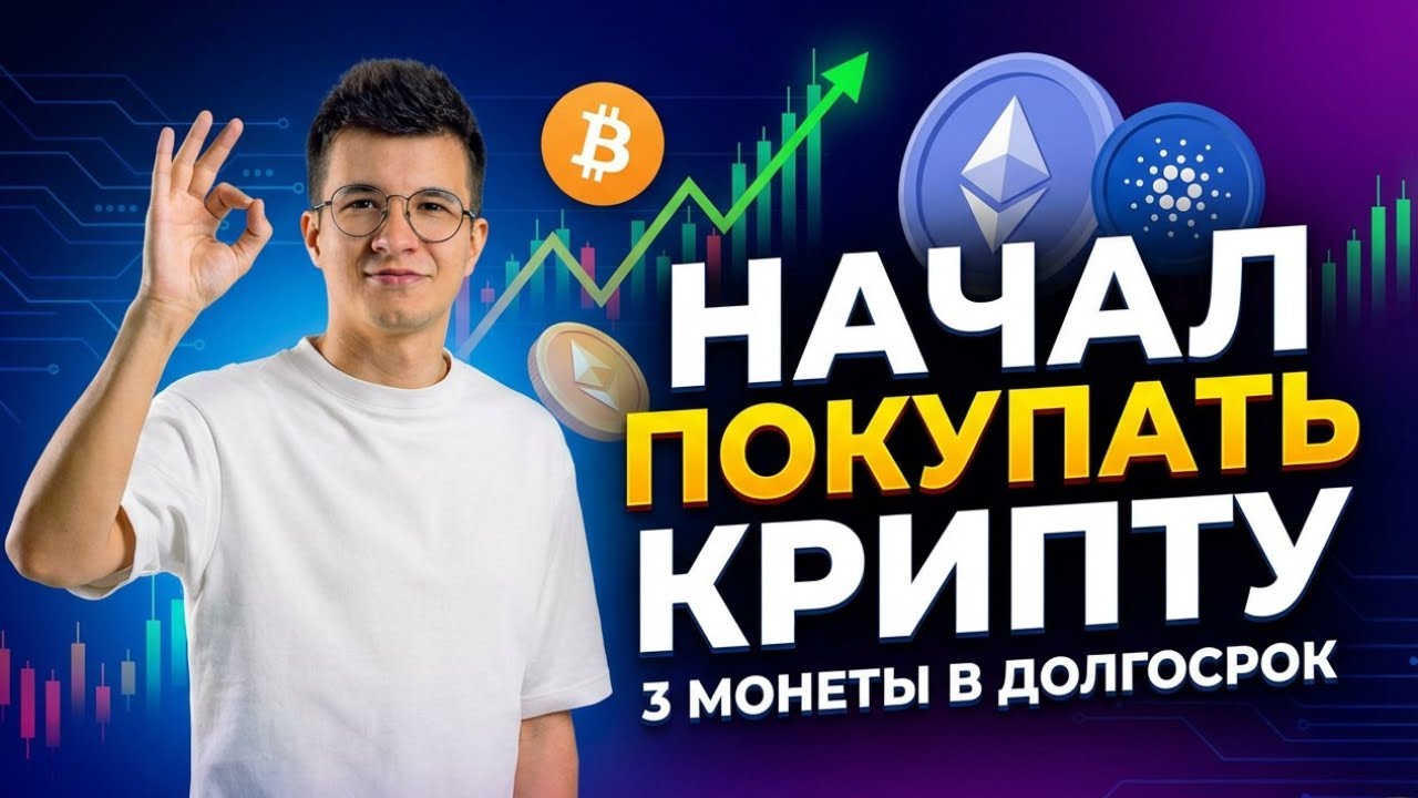 Инвестирую в крипту, топ-3 монеты