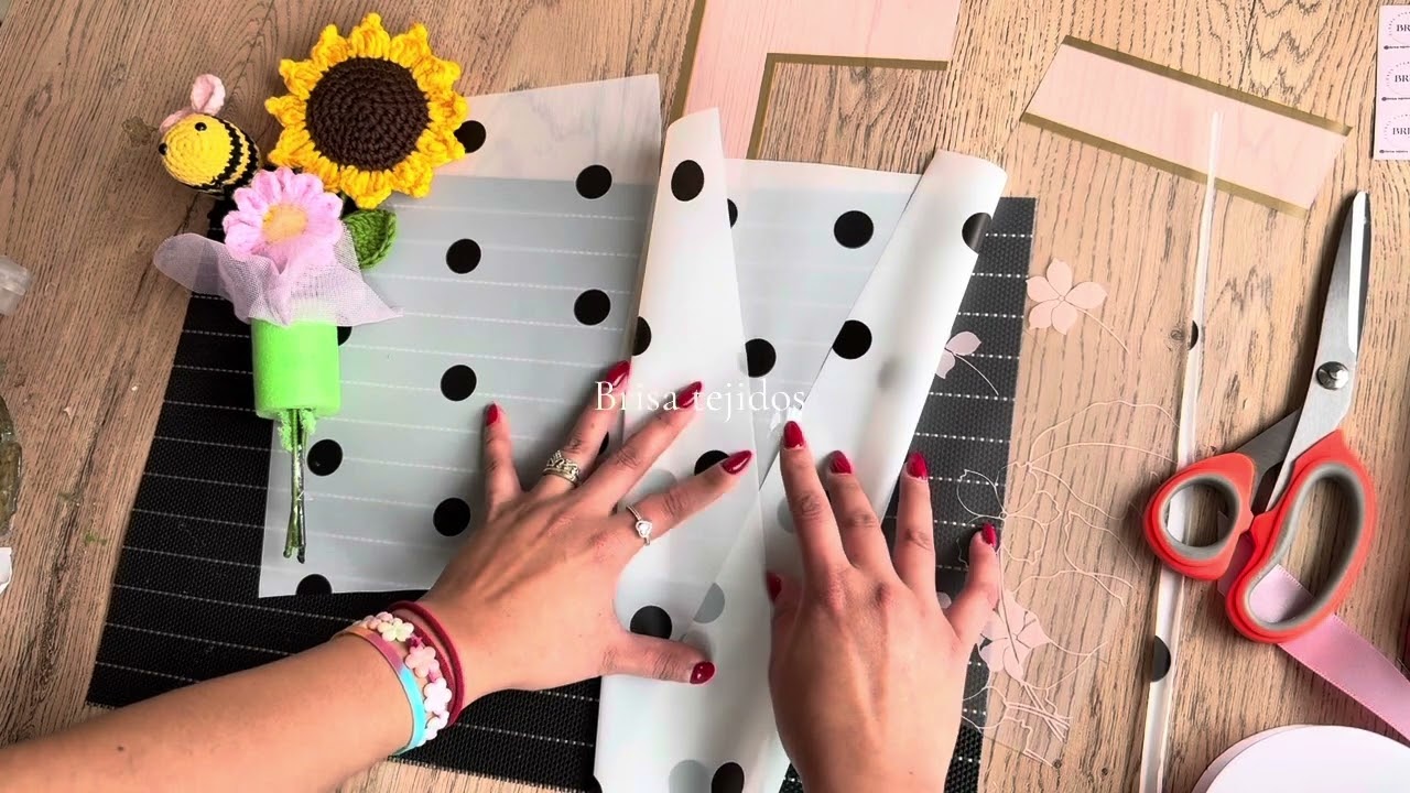 Tutorial sencillo para envolver ramos con papel coreano, por brisa tejidos 🧶