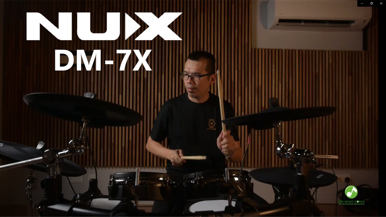 NUX DM-7X Digital Drum with Remo Drumheads review by Mr. Danny from School of Drum (DM7X)