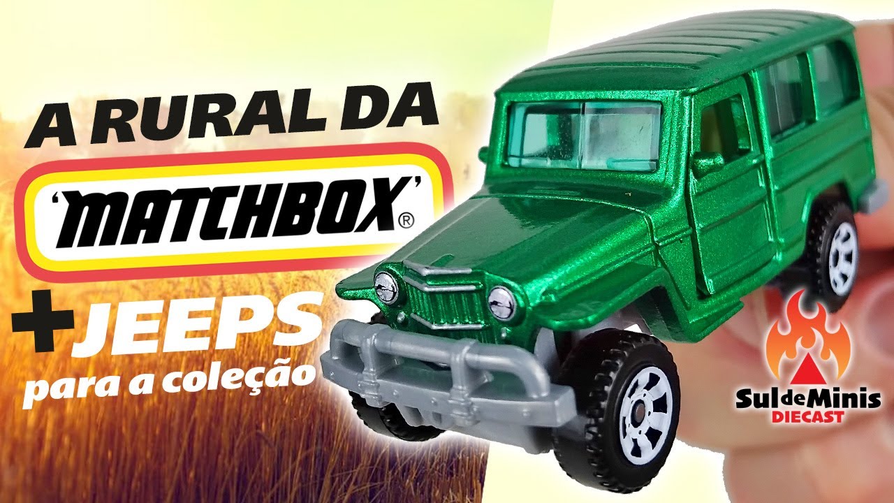 Uma Rural da Matchbox e mais Jeeps para a coleção.