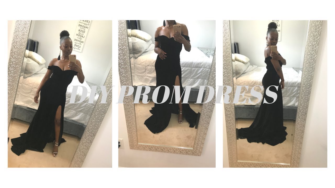 DIY PROM DRESS | OFF THE SHOULDER- MERMAID DRESS