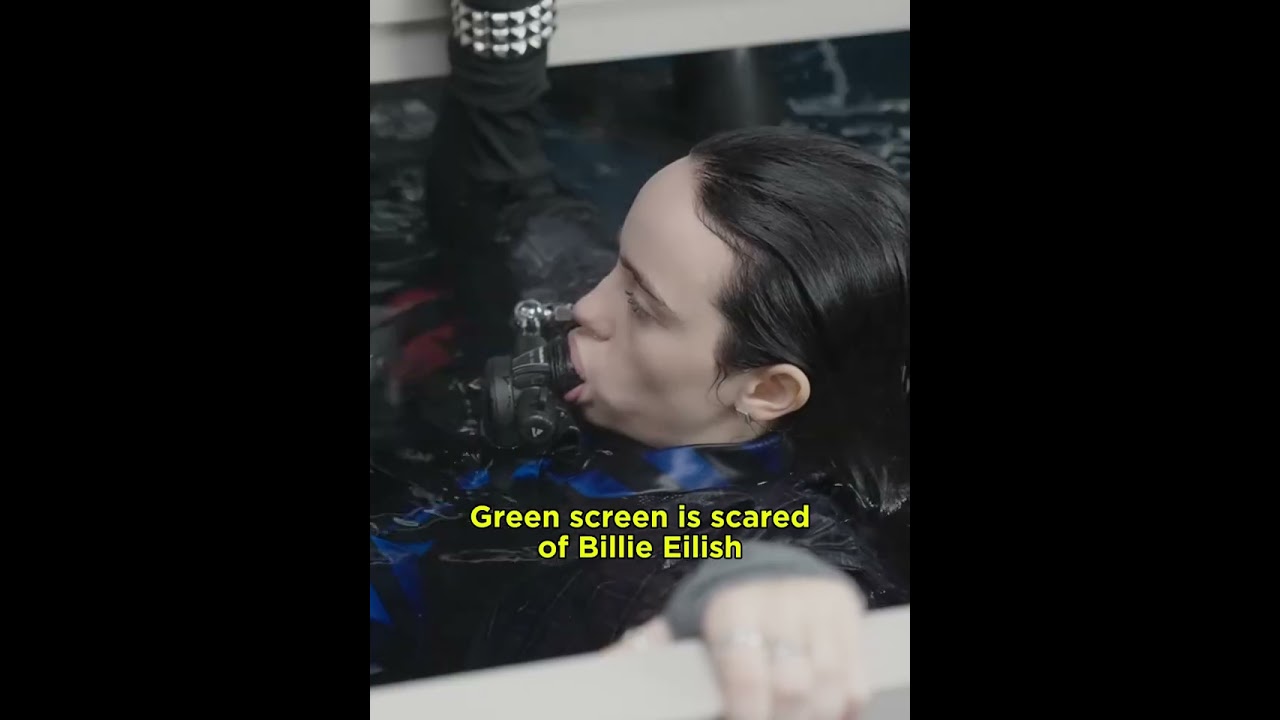 Green Screen is Scared of Billie Eilish #billieeilish #happierthanever #birdsofafeather