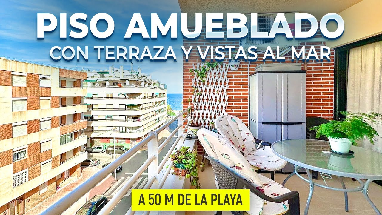 Piso en Torrevieja amueblado con terraza y vistas al mar | Alegria inmobiliaria