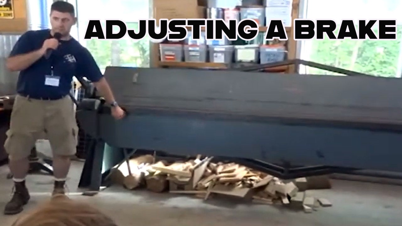 Adjusting a Sheet Metal Hand Brake