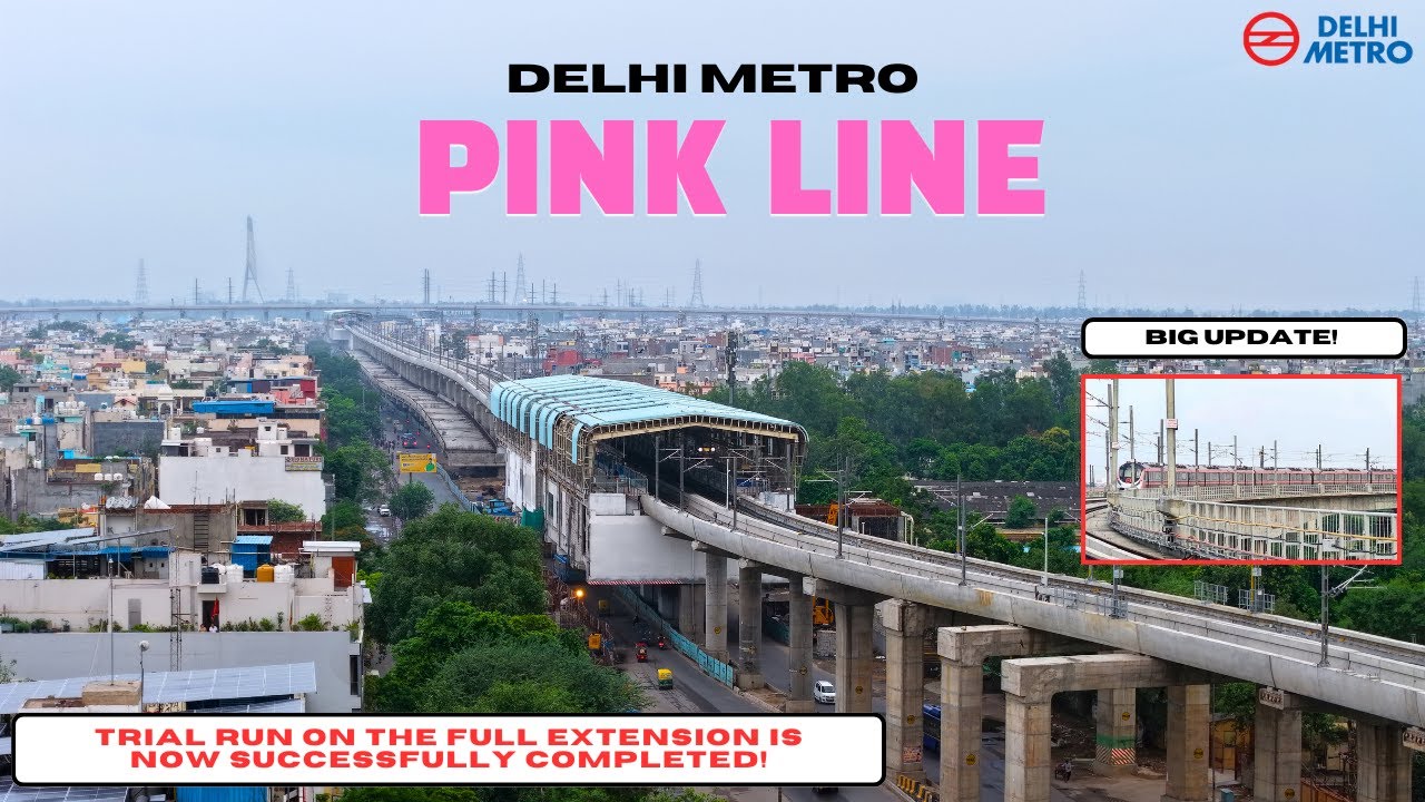 GOOD NEWS 🔥 Delhi Metro Pink Line Extension | OPENING SOON ?? 😍 | July 2025 #detoxtraveller