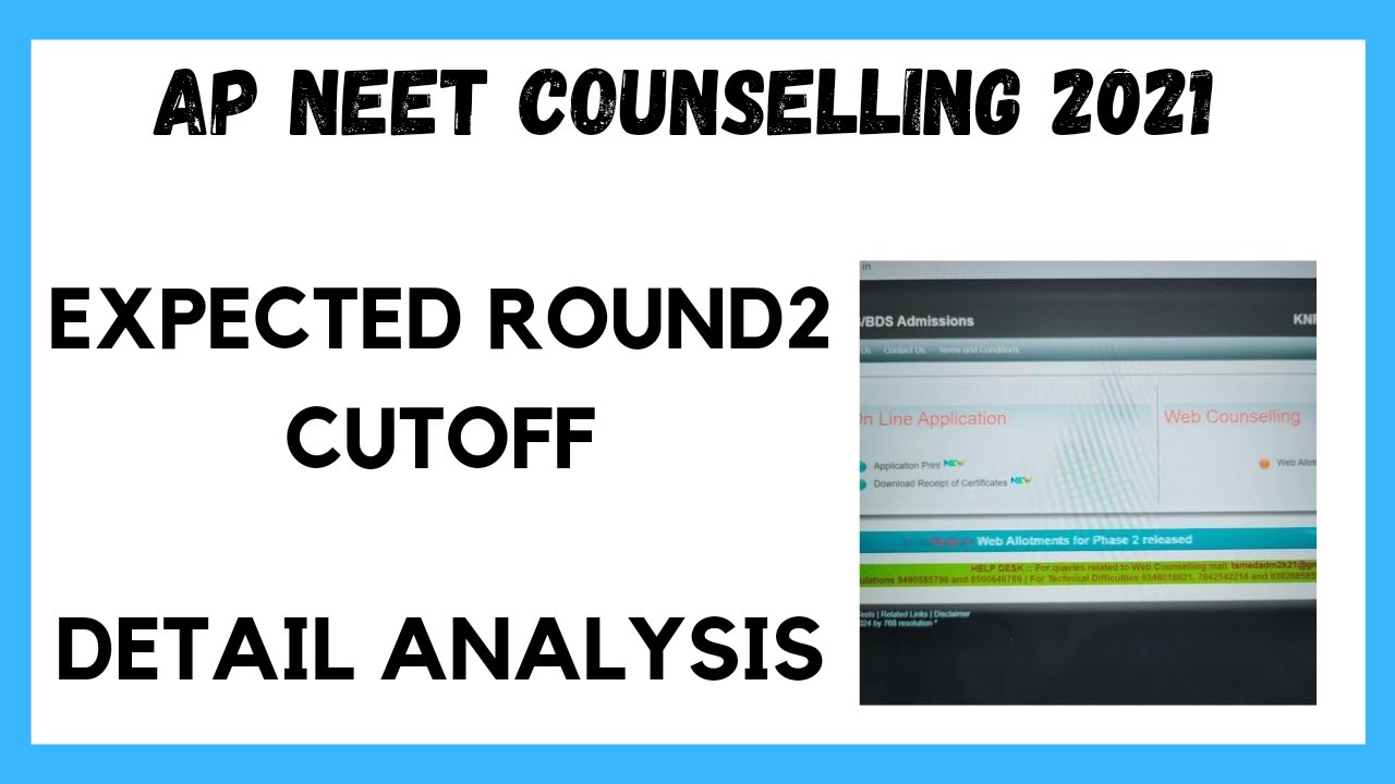 AP NEET 2021 COUNSELLING ll EXPECTED ROUND 2 CUTOFF ll DETAILED ANALYSIS ll