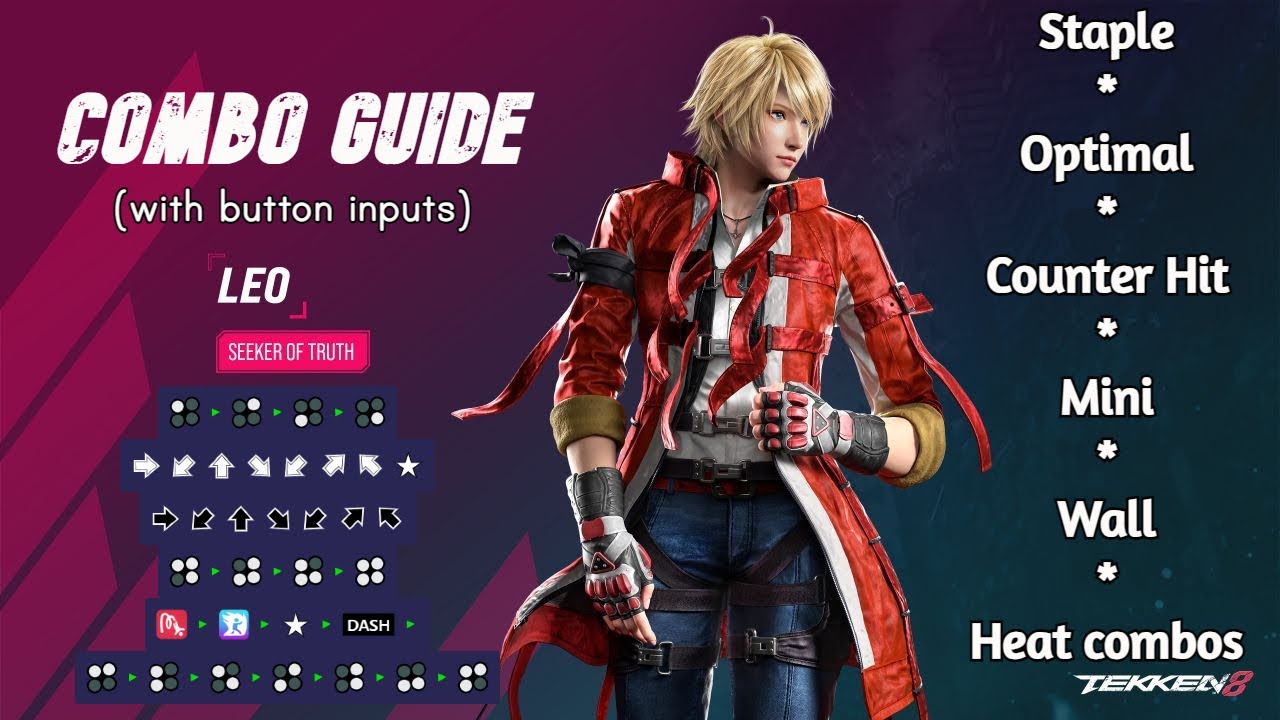 Tekken 8 Leo Combo Guide - Staple, Optimal, Heat and Wall Combos with translator |TekkenGamerSoul