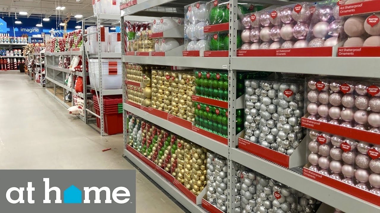 AT HOME CHRISTMAS DECORATIONS CHRISTMAS ORNAMENTS DECOR SHOP WITH ME SHOPPING STORE WALK THROUGH