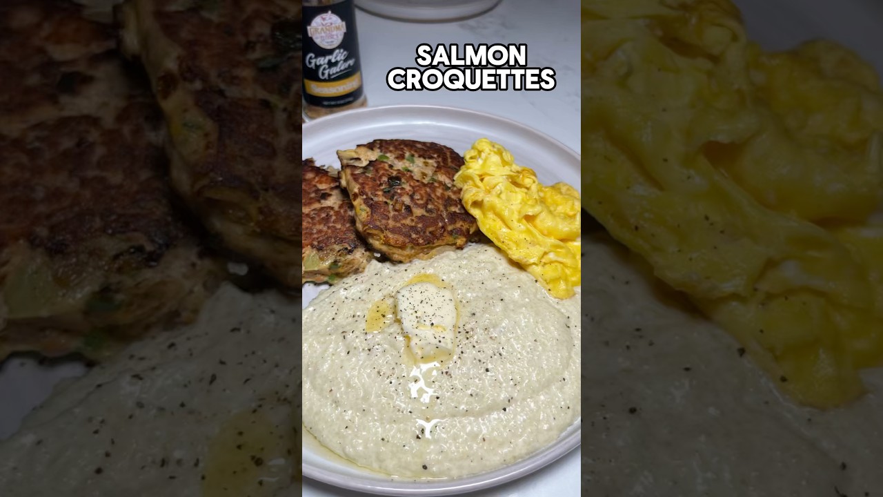 Salmon Croquettes or Salmon Patties #recipe #cookingathome #easy #breakfast