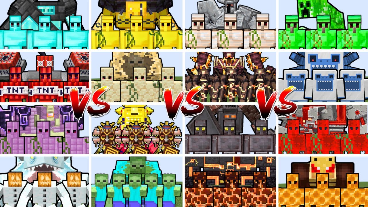 ALL STRONGEST MINECRAFT MOBS ARMY TOURNAMENT | Minecraft Mob Battle