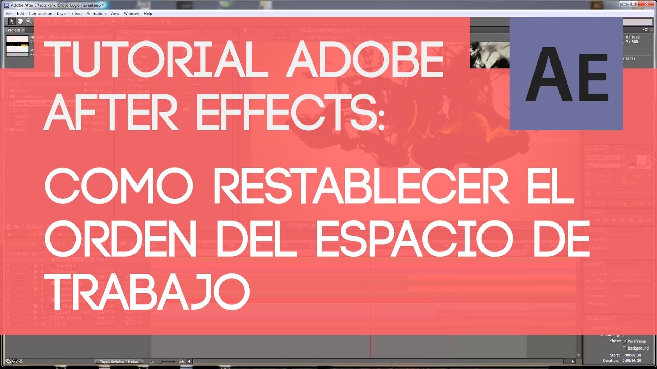 Como restablecer las ventanas desordenadas Adobe Premiere, After Effects