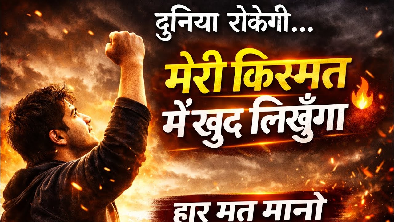 मेरी किस्मत मैं खुद लिखूँगा 🔥 Powerful Motivational Song | Don’t Give Up 2026