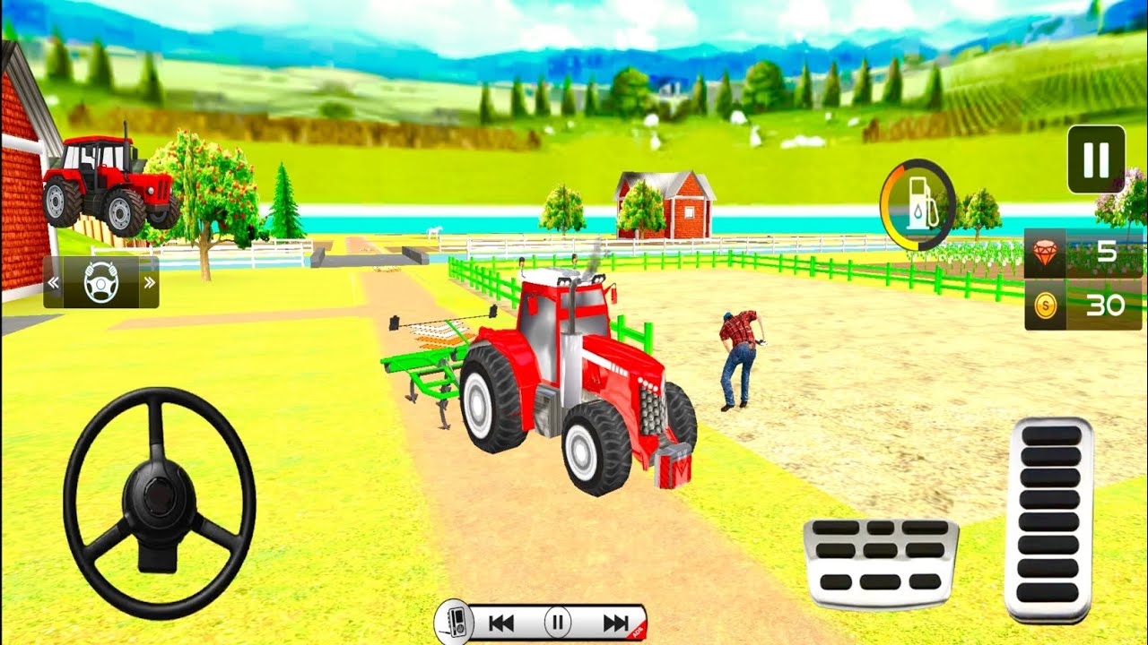 Modern Tractor Village Farming Games - Tractor Farming Games - Andriod Gameplay