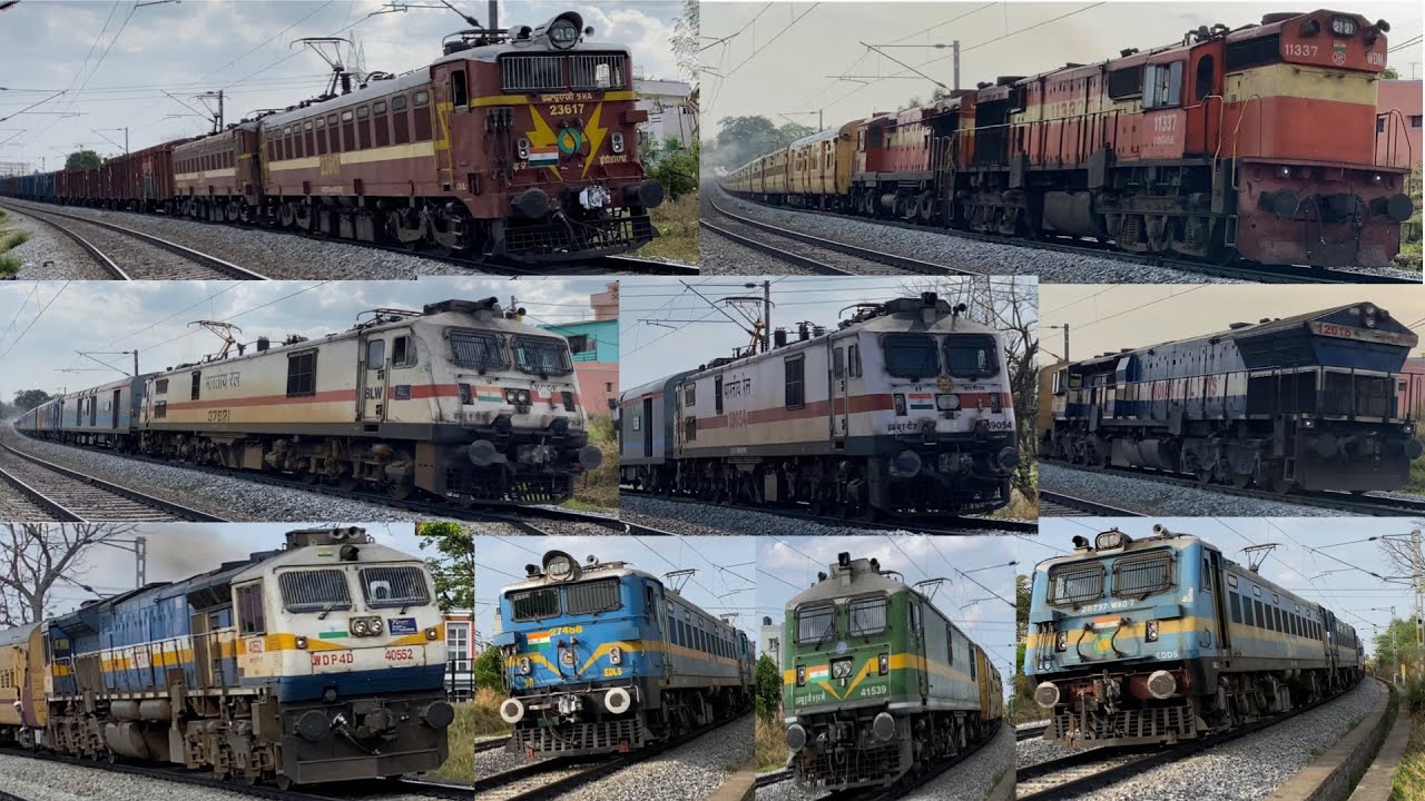 HIGH SPEED TRAINS on Mysore - Bangalore Line | evening actions at HEJJALA | 100+ kmph 13 in 1 PART 2