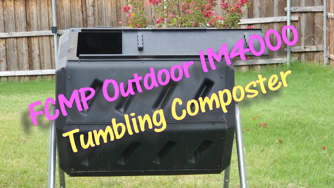 FCMP Outdoor IM4000 Tumbling Composter, 37 gallon, Black -  Detailed Review.