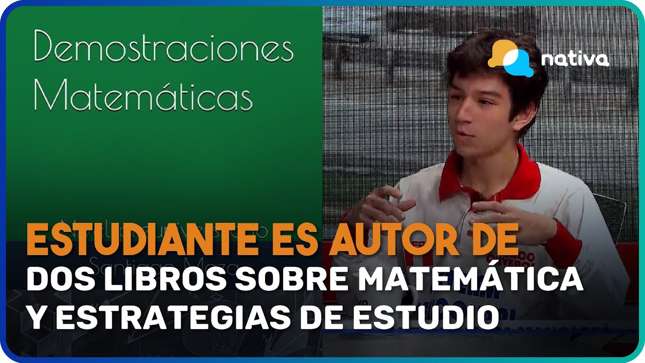 📍 Estudiante es autor de dos libros sobre matemática y estrategias de estudio