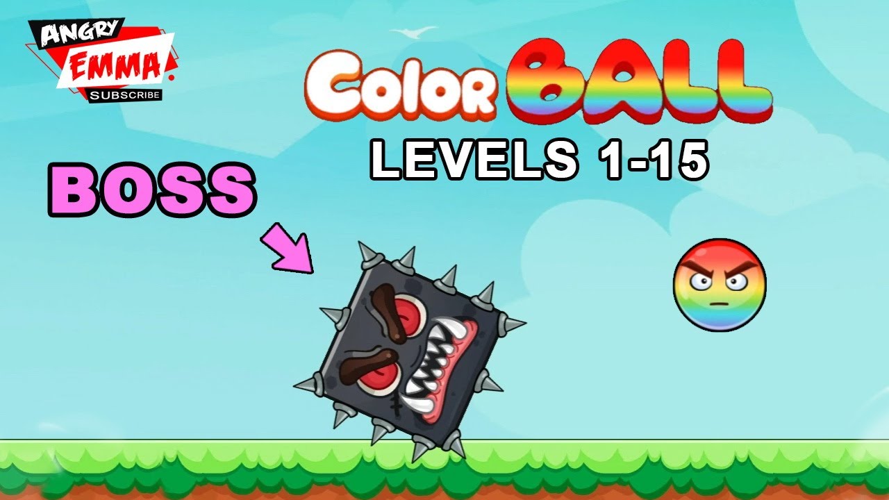 🟡Color Ball Adventure - Fun Ball - Levels 1-15 + BOSS