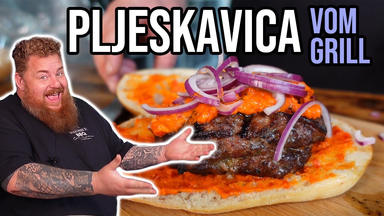 Pljeskavica vom Grill / platte Cevapcici - BBQ & Grillen für jedermann