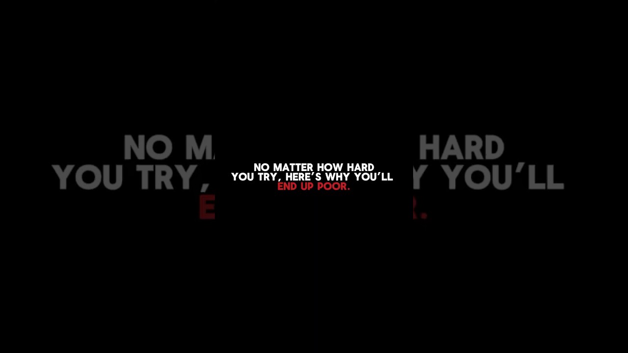 Why You&rsquo;ll Stay Poor | Harsh Truth About Laziness, Faith, and Wealth #financialfreedom
