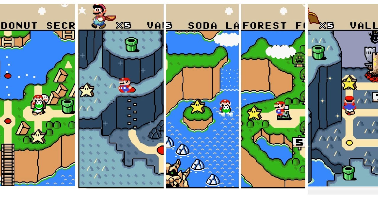 All paths to Star Road | Super Mario World