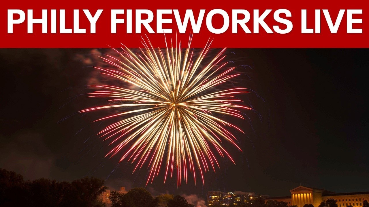 🔴LIVE 🎇 Fourth of July Fireworks in Philadelphia | America 250