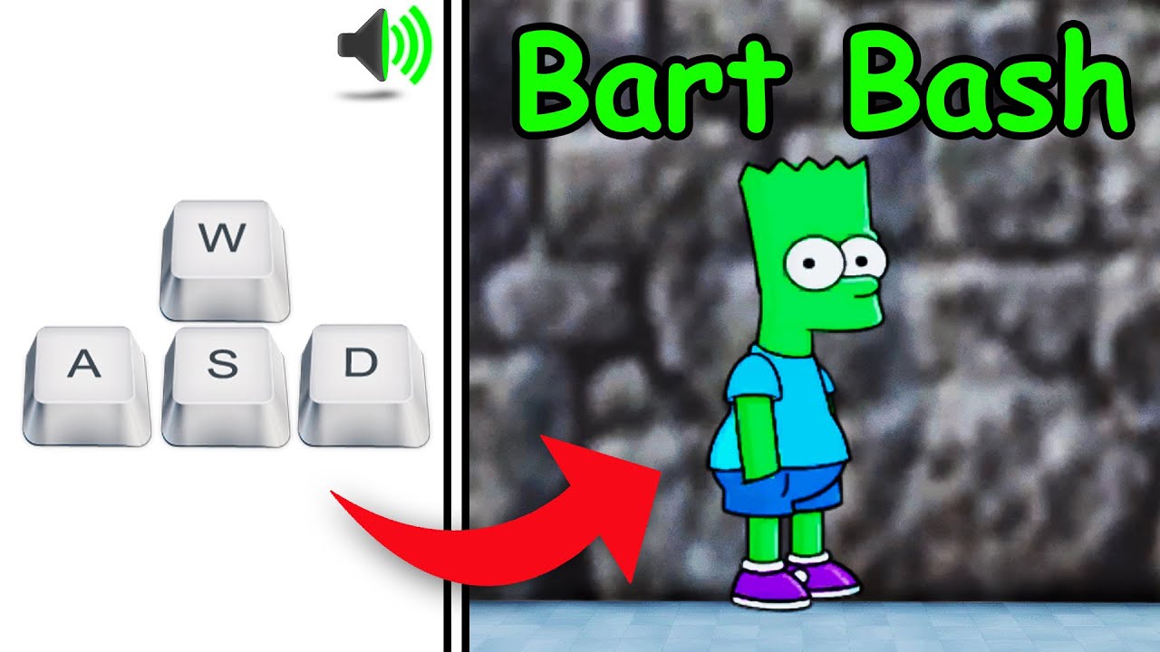 🟢 Playing as Bart Bash in You vs Homer (keyboard asmr)