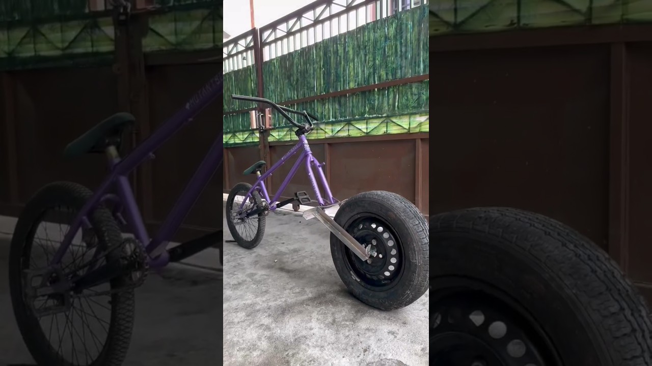 Eksperimen!! Modifikasi Sepeda Roda Mobil