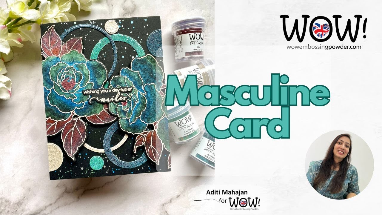 WOW Masculine Floral Card | Heritage Quad