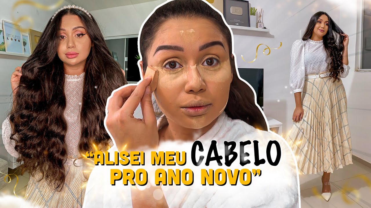 MAKE, CABELO E LOOK PARA O ANO NOVO NA REAL! 😱🔥✨