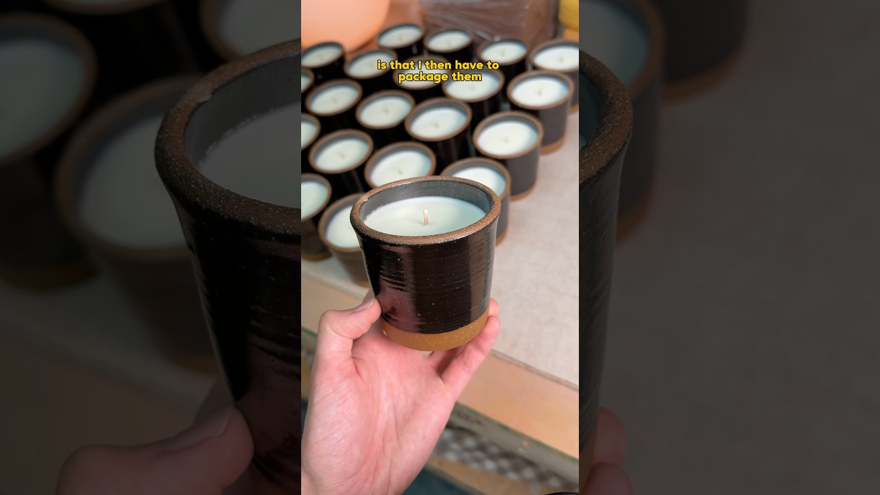 making ceramic candles from start to finish🔥