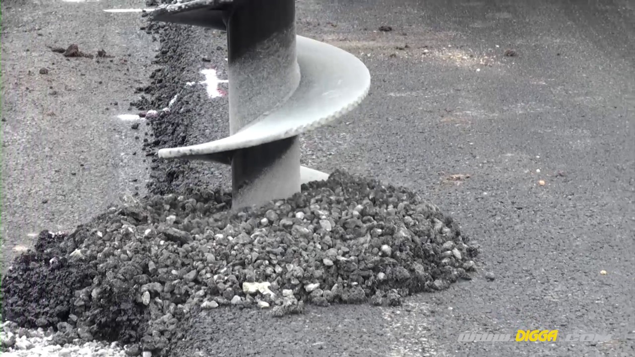 Backhoe with Digga Rock Auger | Digga Australia