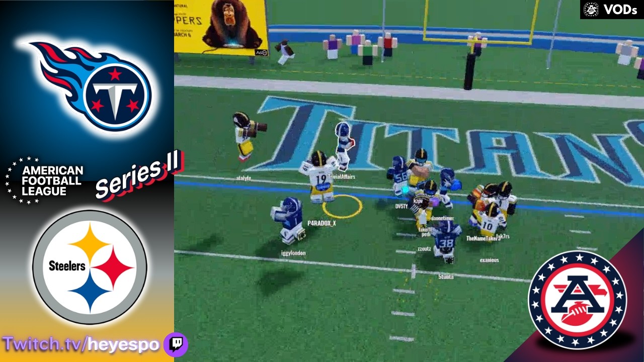Pittsburgh Steelers Vs. Tennessee Titans  |  AFL S33  |  Series II
