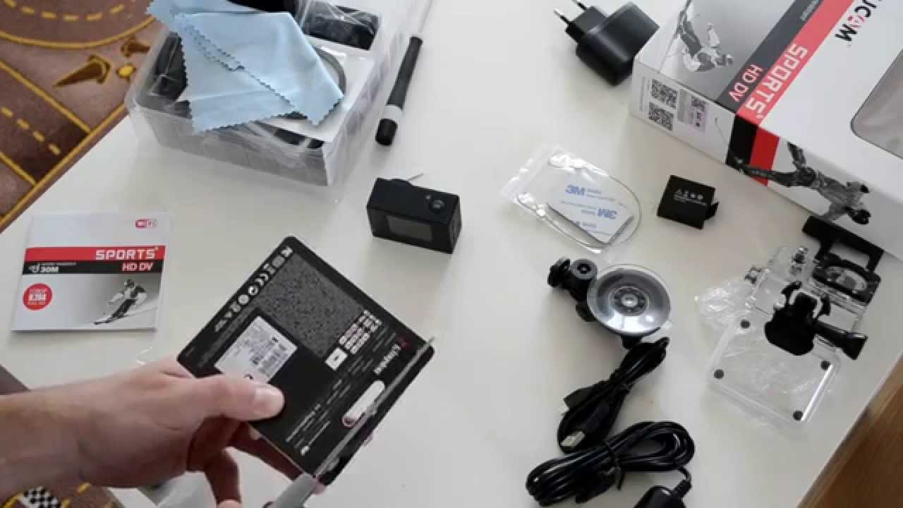 Unpacking the SCJAM SJ4000 WiFi Sports Action Camera