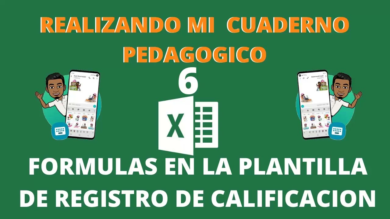 FORMULAS EN LA PLANTILLA DE REGISTRO DE CALIFICACIONES