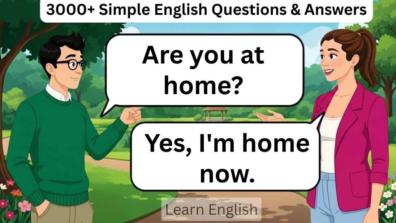 ✅ 3000+ Simple English Questions & Answers | Improve Listening & Speaking Skills Fast