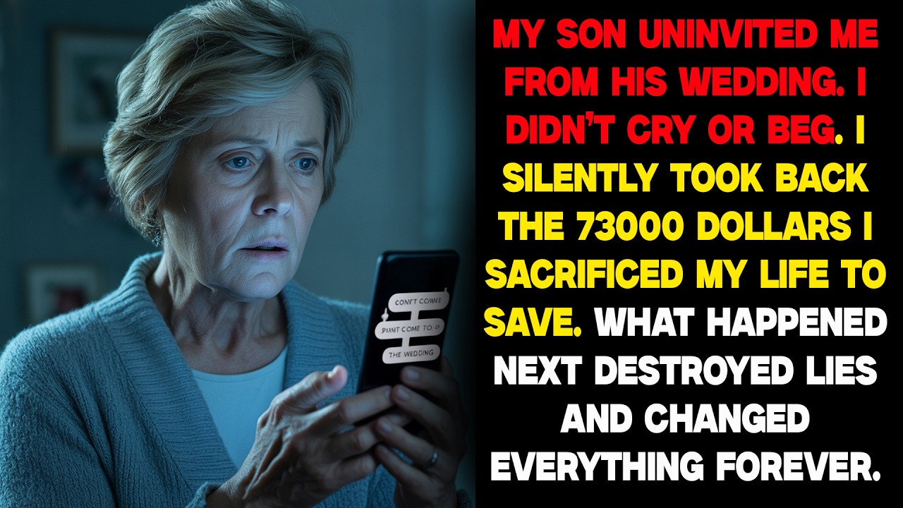 My Son Uninvited Me From His Wedding... So I Took Back My $73,000 Life Savings | True Story