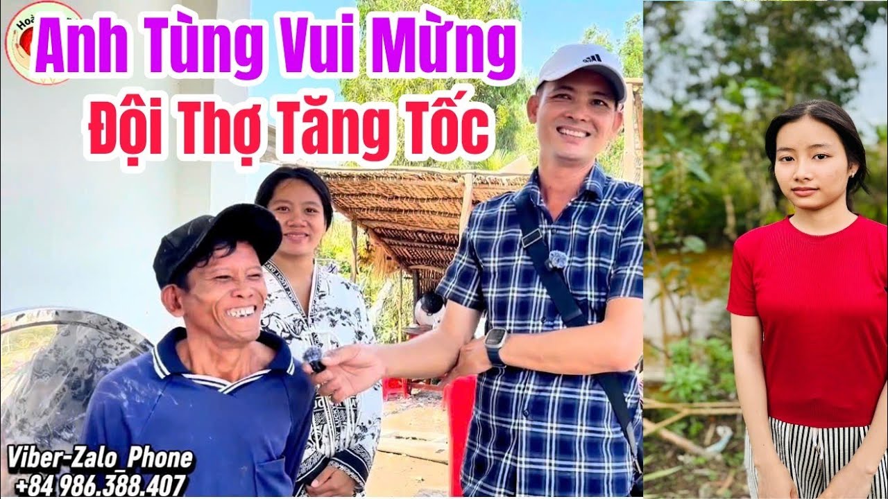Anh Tùng mừng rỡ ngôi nhà vợ chồng Trinh được ĐỘI THỢ tăng tốc