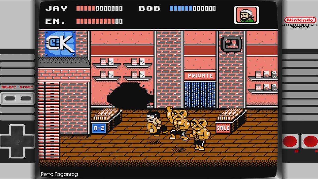Jay and Silent Bob Mall Brawl 2020 Игра Денди(NES)Прохождение игры.