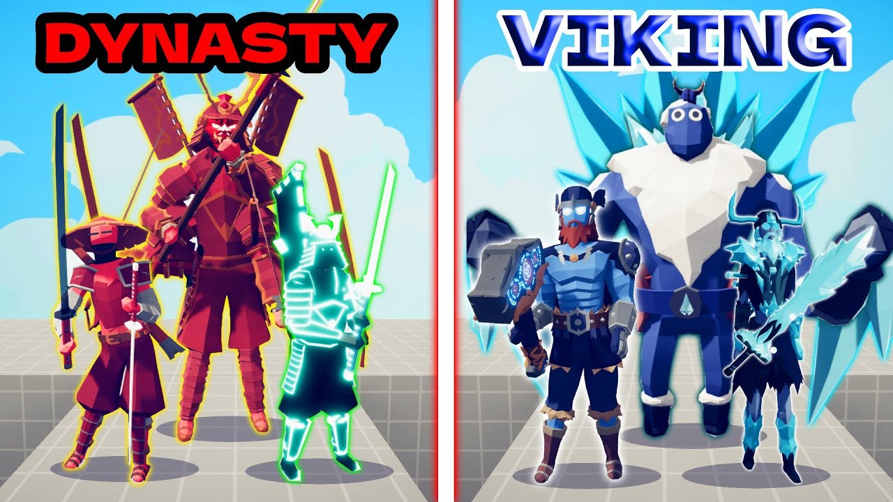 ULTIMATE DYNASTY TEAM vs ULTIMATE VIKING TEAM | TABS - Totally Accurate Battle Simulator