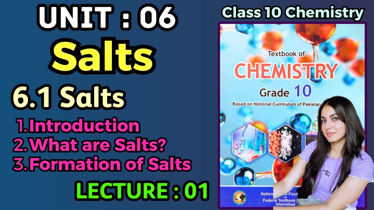 Salts | Chapter 6 Salts | Class 10 Chemistry Federal Board New Book 2026 NBF