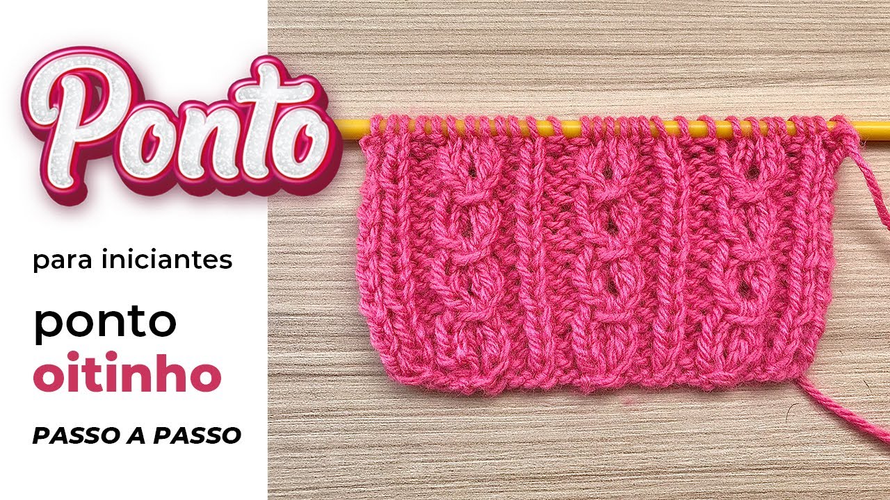 PONTO DE TRICÔ | ponto oitinho, lindo e fácil para iniciantes