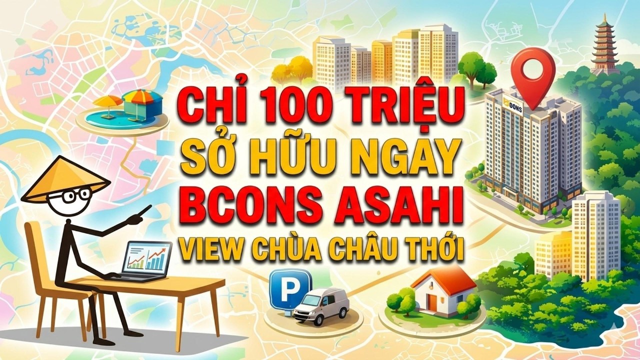 Bcons Asahi view hướng Bắc- Chủ CẮT LỖ - sở hữu ngay với 100 triệu đồng
